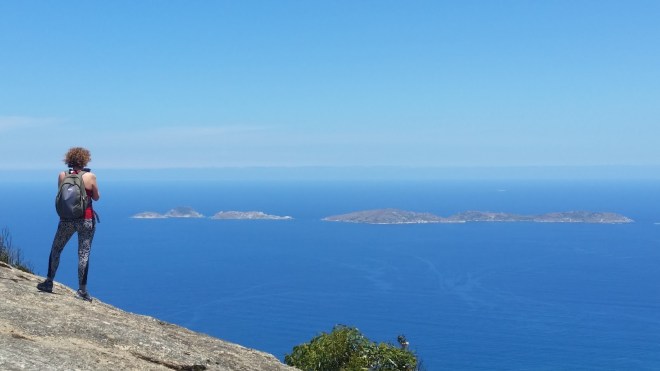Looking out over Wilson's Prom and Tidal River from the summit of Mt Oberon.